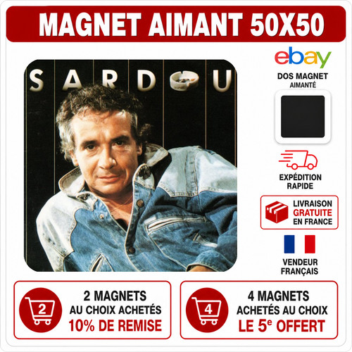 Magnet michel sardou v14 5x5 - michel,