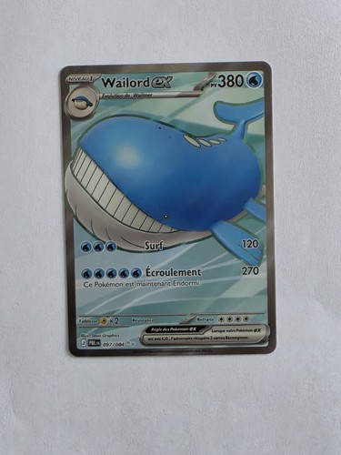 Wailord carte pokemon - ex,