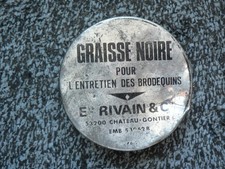 Armée :  Ancienne Boite de Graisse pour l'entretien des Brodequins  : Militaire