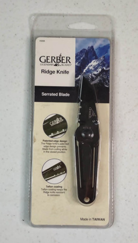 Gerber ridge knife serrated - gerber,