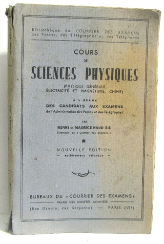 Cours sciences physiques - de,