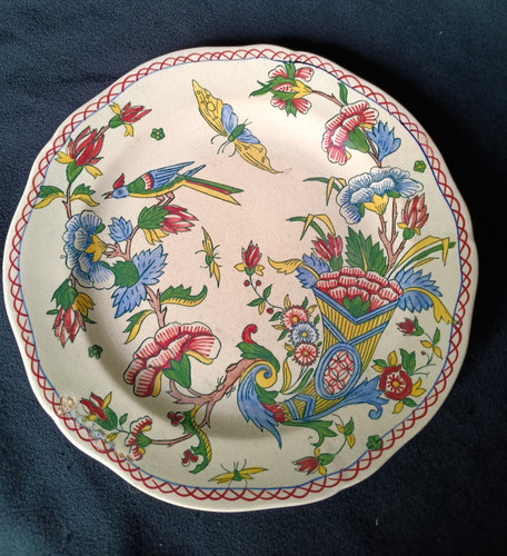 Assiette ancienne faïence - ancienne,