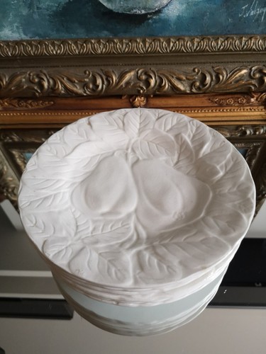 Assiettes dessert barbotine - 7,
