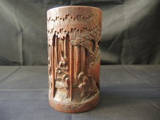 Pot a tabac chinois en bois