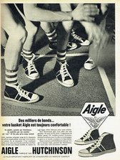 publicité Advertising  0922  1961    Aigle  Hutchinson  baskets confortables