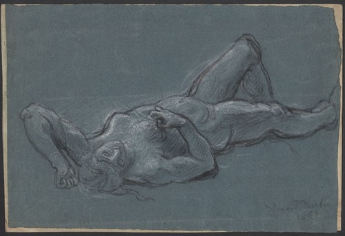 Femme nue allongée - femme,
