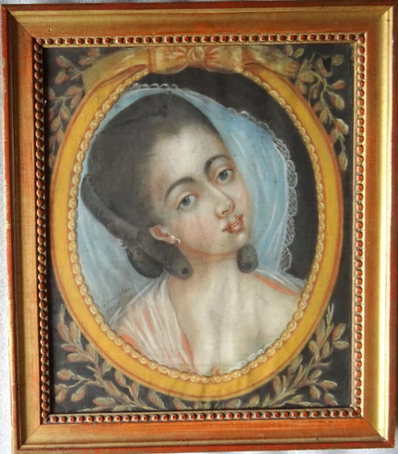 Portrait femme epoque louis - portrait, de
