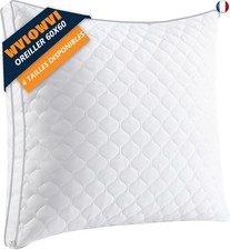 WVIOWVI Oreiller 60x60, Oreiller Ergonomique Cervical, Coussin 60x60, Respirant