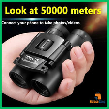 ✅ Jumelles Longue Portée BAK4 900x25 HD Pliables Vision Chasse Camping