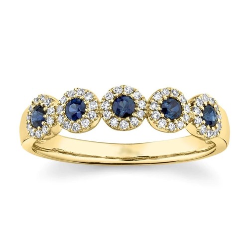 Bague halo jaune 14k - halo,