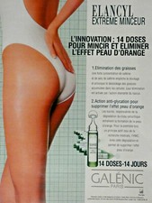 PUBLICITÉ DE PRESSE 1998 GALÉNIC ELANCYL EXTREME MINCEUR