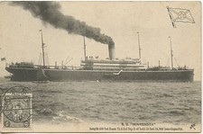 POSTCARD / ASIA ASIE JAPAN JAPON THE BOAT / S.S. MINNESOTA VIA SIBERIA
