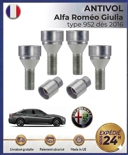 Antivols roues alfa - de, roméo
