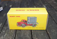 BOITE VIDE DINKY ATLAS - NOREV: BERLIET CONTAINER 34 B avec cale, TRES BON ETAT
