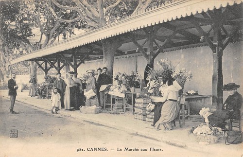 Cpa cannes le marche aux - 06,