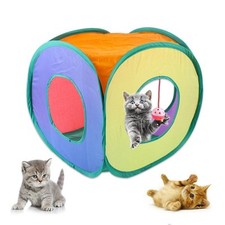 Chat Cube Tente Pliable Jouet Carré Drôle Chat Condo pour Chiens À La Maison