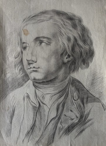 Dessin ancien crayon - ancien, noir