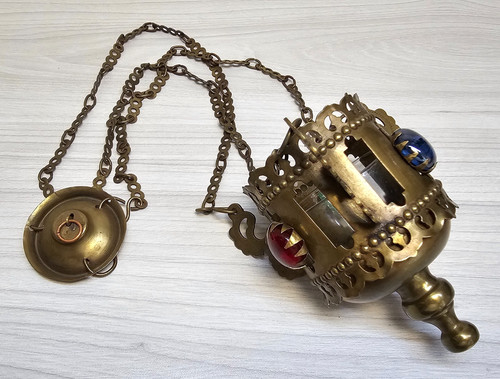 Ancienne lampe suspendre - à,