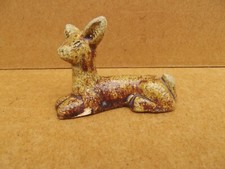 Accolay Ancien Biche en Céramique Sculpture Animalière Années 50/60