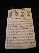"Partition Bacozo Mambo Viseur Murena Ferrari Azzola Music Sheet"