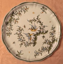 Grand plat à tarte faïence