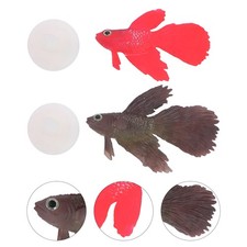 Lot de 4 décorations artificielles pour aquarium : poissons