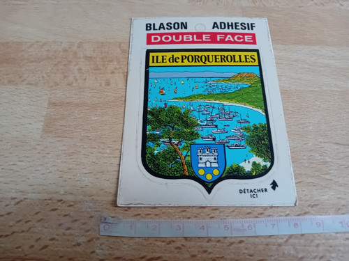 Blason adhésif double face