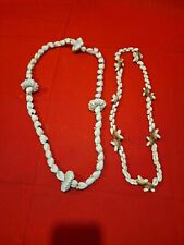 2 Colliers en coquillages Vintage