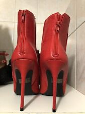 Bottines en daim avec bout pointu et talon aiguille Pt41 Pied Fin État Neuf