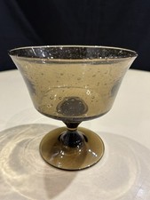 COUPE  EN VERRE BULLÉ FUMÉ