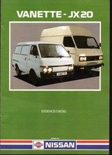 DEPLIANT VANETTE NISSAN JX 20