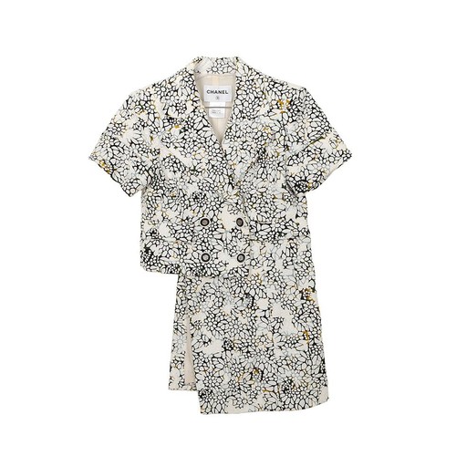 Chanel veste fleurs à - fleurs,