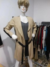 38 ROBE TROMPE L'OEIL TRENCH 2 EN 1, ORIGINALE 2 TONS NEUVE