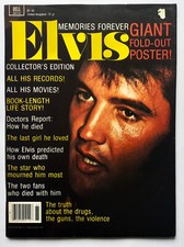 MAGAZINE HOMMAGE 100% ELVIS PRESLEY- ELVIS MEMORIES FOREVER -+ POSTER -USA 1977