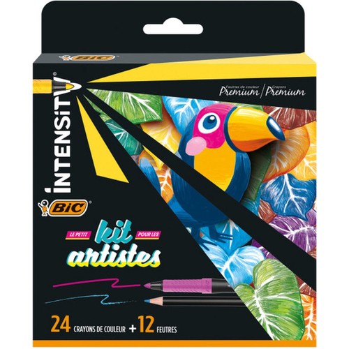Coffret bic 24 crayons de - -,