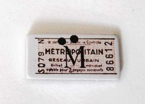Pin ticket métro - ticket, billet