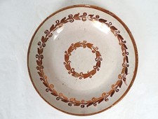 Plat rond faïence