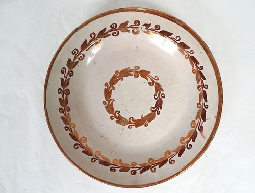 Plat rond faïence