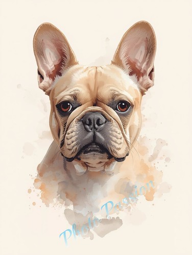 Photo bouledogue français - a4,