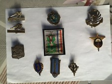 Lot de 10 insignes militaires Rpima,Rimap,Bcsp,Sport,prepa........