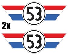 2x 53 HERBIE NEW BEETLE VW