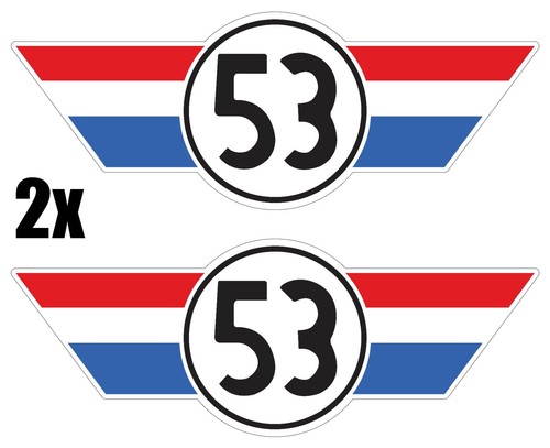 Herbie new beetle vw - 2x, 53