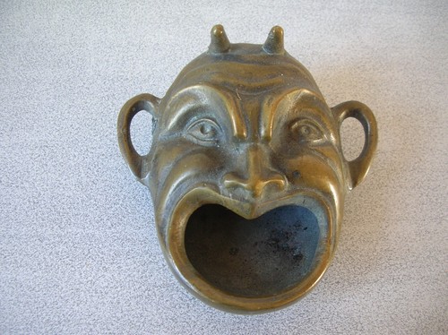 Ancienne lampe huile tête - lampe, à