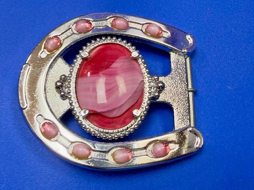 Lucky horse shoe with pink - lucky,