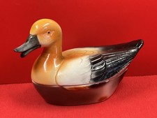 Terrine faïence barbotine Modèle Michel Caugant Canard 23 x 11,5 x H 15 cm