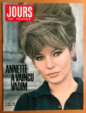 ►JOURS DE FRANCE 330/1961-ANNETTE STROYBERG-DALIDA- JULIETTE GRECO- SOPHIA LOREN