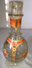 ANCIEN CARAFE BOUTEILLE 4 LIQUEURES CUSENIER 1930-1950 FRANCE, Cherry brandy