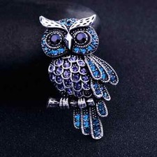 Broche Chouette, Hibou (4,5cm) pour Homme ou Femme