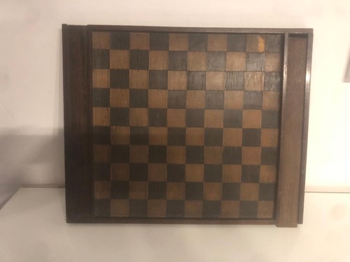Jeu dames ancien bois - jeu,