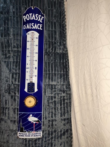 Ancien thermomètre émaillé